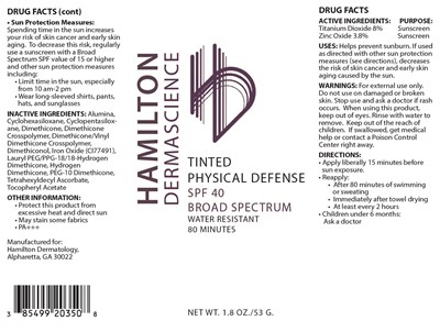Package Label (Hamilton 203)